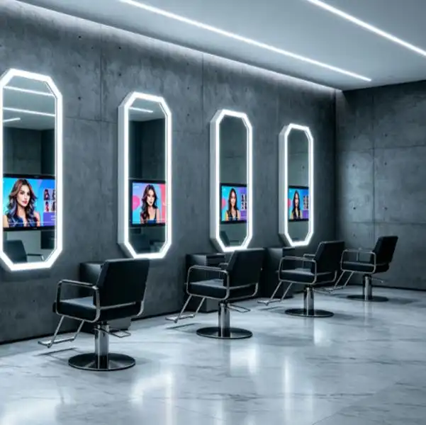 Smart Barber Mirrors for Premium Grooming Spaces